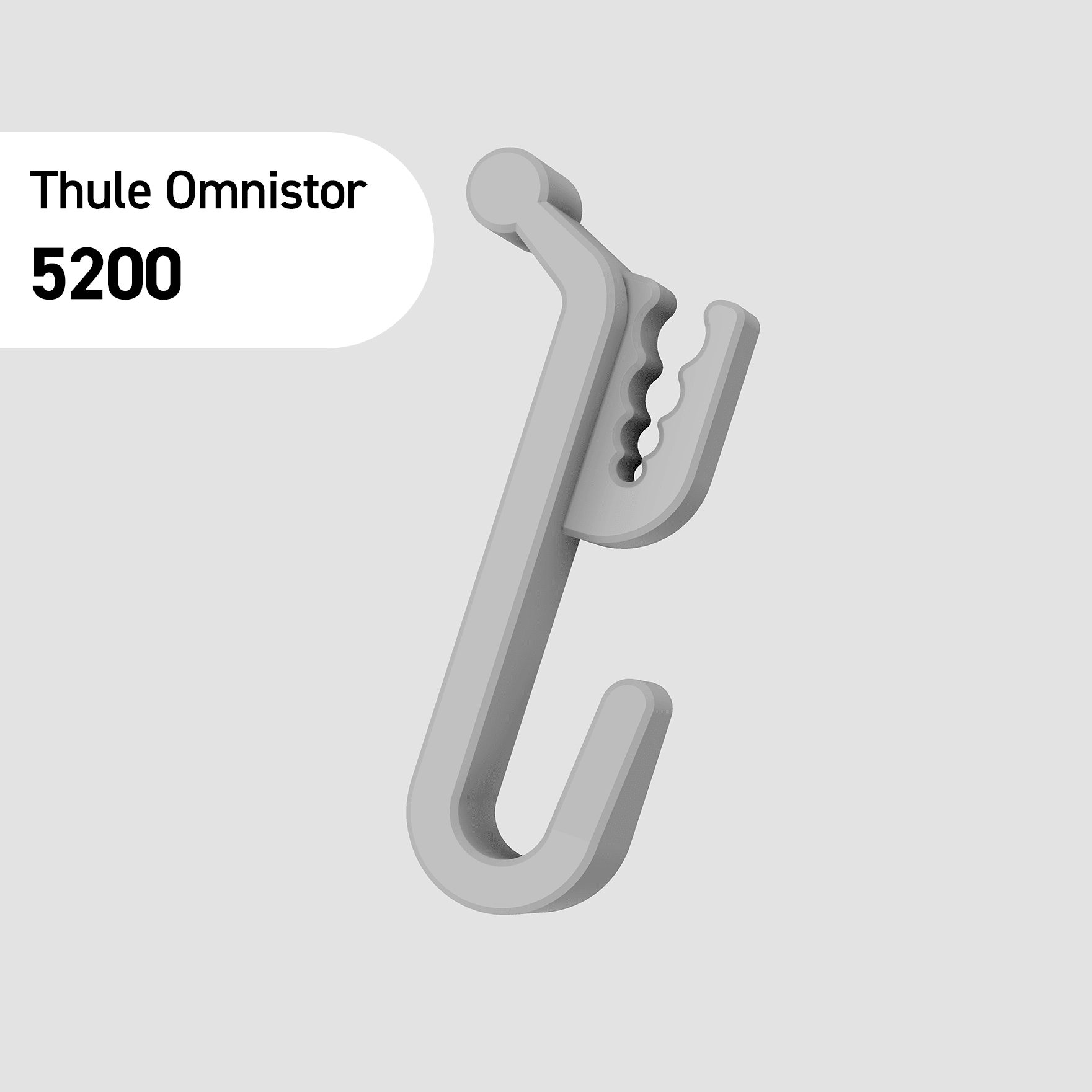 Deko-Haken Kederschiene Thule Omnistor 5200 – einziehen, aufhängen