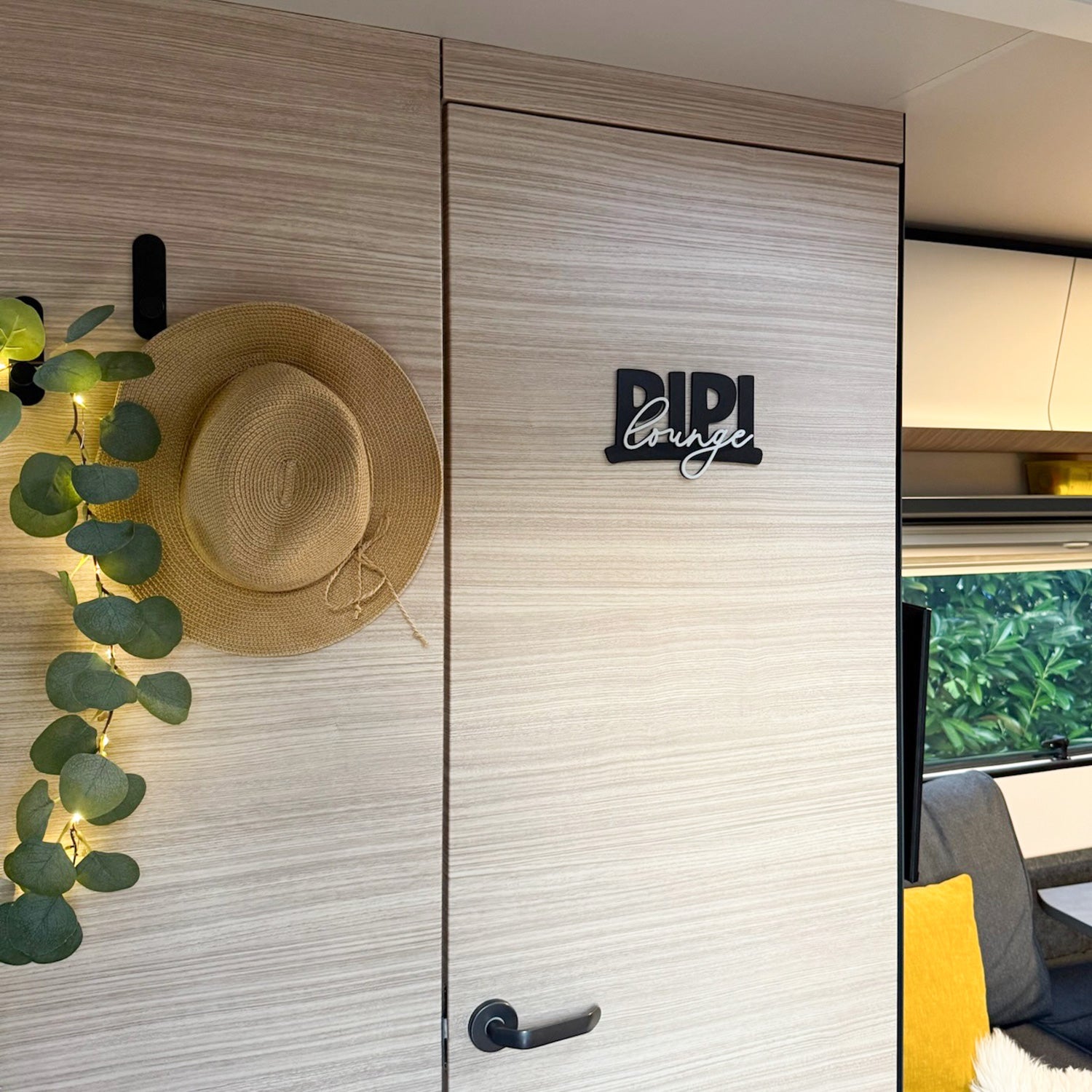Lustiges 3D Wandbild "Pipi Lounge" für WC, Badezimmer im Wohnwagen, Wohnmobil, Campervan