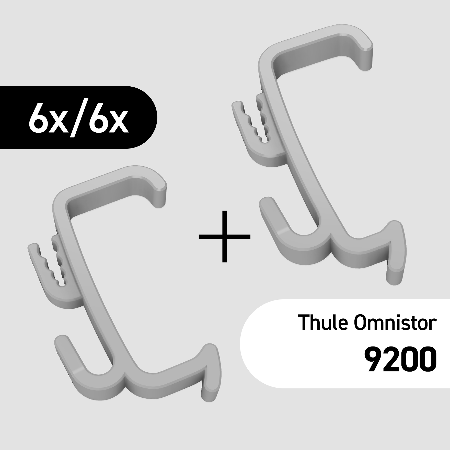 12er Set Clip-Haken für Gelenkarm Thule Omnistor 9200 Markise Dachhaken
